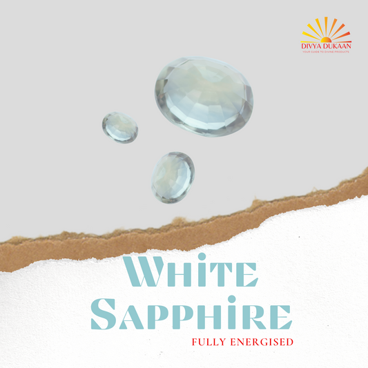 White Sapphire/Safed Pukhraj - Divya Dukaan - Shop by Astro River